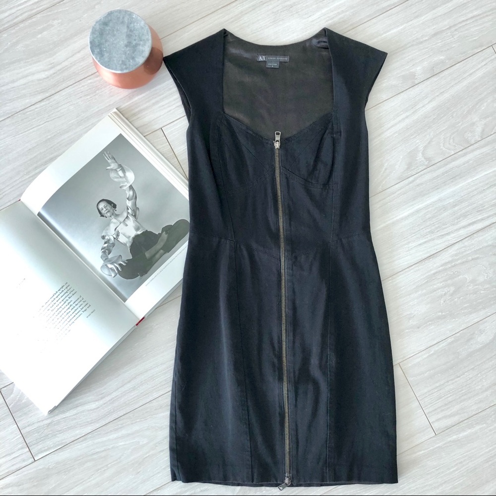 Armani Exchange Bodycon Zipper Dress